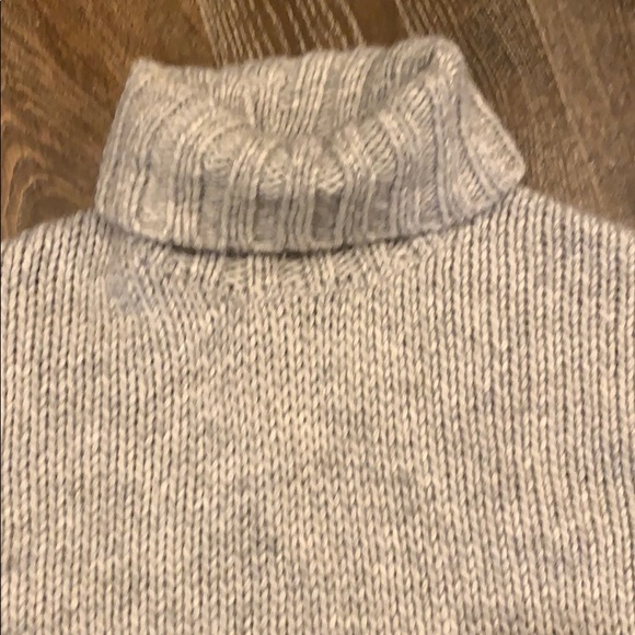 J Crew women’s large cowl neck wool sweater grey - Picture 2 of 4